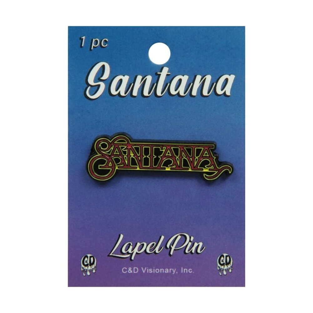 Santana Enamel Pin - Band Logo - 1970s Latin Blues Rock Music Apparel Gift NWT